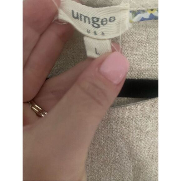 Umgee linen blend woman’s top size large - Picture 4 of 9